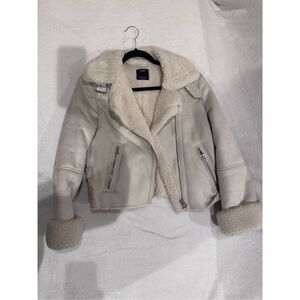 BERSHKA size S women’s cream jacket